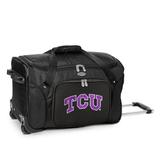Black TCU Horned Frogs 22" 2-Wheeled Duffel Bag