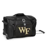 Black Wake Forest Demon Deacons 22" 2-Wheeled Duffel Bag