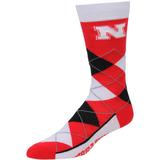 For Bare Feet Nebraska Huskers Argyle Crew Socks
