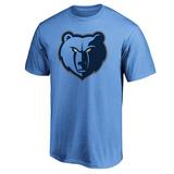 Men's Light Blue Memphis Grizzlies Primary Logo T-Shirt