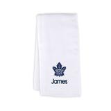 Infant White Toronto Maple Leafs Personalized Burp Cloth