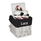 White Miami Marlins Personalized Small Gift Basket