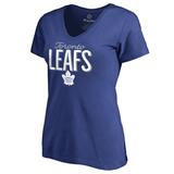 Women's Blue Toronto Maple Leafs Nostalgia T-Shirt