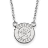 Women's Houston Astros Small Logo Sterling Silver Pendant Necklace