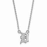 Women's Detroit Tigers Small Sterling Silver Pendant Necklace