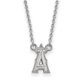 Women's Los Angeles Angels of Anaheim Small Logo Sterling Silver Pendant Necklace