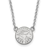 Women's Toronto Blue Jays Small Logo Sterling Silver Pendant Necklace