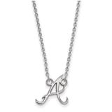 Women's Atlanta Braves Small Logo Sterling Silver Pendant Necklace
