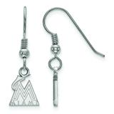 Women's Miami Marlins Sterling Silver Extra-Small Dangle Earrings