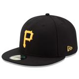 Men's New Era Black Pittsburgh Pirates Game Authentic Collection On-Field 59FIFTY Fitted Hat