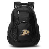 Black Anaheim Ducks 19" Laptop Travel Backpack