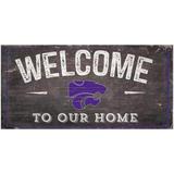 Kansas State Wildcats 6" x 12" Welcome To Our Home Sign