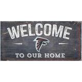 Atlanta Falcons 6" x 12" Welcome To Our Home Sign
