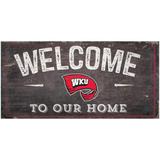 Western Kentucky Hilltoppers 6" x 12" Welcome To Our Home Sign