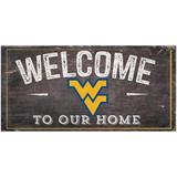 West Virginia Mountaineers 6" x 12" Welcome To Our Home Sign