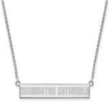 Women's Washington Nationals Sterling Silver Small Bar Necklace