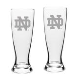 Notre Dame Fighting Irish Set of 2 Stylish University Pilsner Glasses