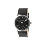 Simplify The 5100 Leather-Band Watch Black SIM5102