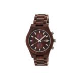 Earth Wood Bracelet Watch w/Date Red ETHEW5103