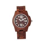 Earth Wood Heartwood Bracelet Watch w/Date Red One Size ETHEW1503