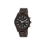 Earth Wood Bracelet Watch w/Date Dark Brown/Dark Brown ETHEW5102