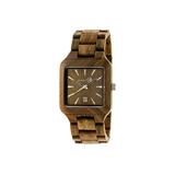 Earth Wood Arapaho Bracelet Watch w/Date Olive One Size ETHEW3604