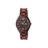 Earth Wood Sapwood Bracelet Watch w/Date Red One Size ETHEW1603