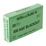 Sellier & Bellot 300 Aac Blackout 147gr Fmj Ammunition - 300 Aac Blackout 147gr Full Metal Jacket 20