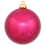 Vickerman 352151 - 8" Wine Shiny Finish Ball Christmas Tree Ornament (N592019DSV)