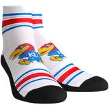 Women's Rock Em Socks Kansas Jayhawks Classic Stripes Quarter-Length