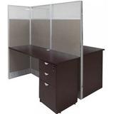 60"W x 49"D x 67"H Value Series Double Add-On Cubicle