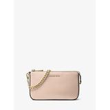 Michael Kors Leather Chain Wallet Pink One Size