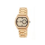 Earth Wood Scaly Bracelet Watch w/Date Khaki/Tan One Size ETHEW2101