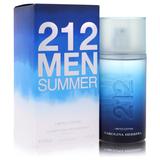 212 Summer For Men By Carolina Herrera Eau De Toilette Spray (limited Edition) 3.4 Oz