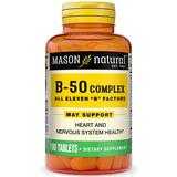 Mason Natural, Super B-50 Complex, 100 Tablets
