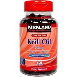 "Kirkland Signature, Krill Oil 500 mg, 160 Softgels"