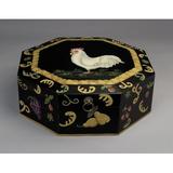 AA Importing Rooster Octagonal Decorative Box Wood in Black/Brown/Green, Size 5.0 H x 15.0 W x 15.0 D in | Wayfair 48064