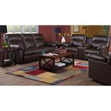Alcott Hill® Corwin 78" Faux Leather Pillow Top Arm Reclining Loveseat Faux Leather in Brown, Size 38.0 H x 78.0 W x 40.0 D in | Wayfair
