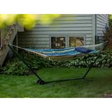 Bayou Breeze Aleisha Spreader Bar Hammock w/ Stand Polyester/Cotton, Size 45.3 H x 52.0 W x 145.6 D in | Wayfair BBZE3907 42693761