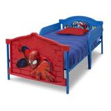 Delta Children Marvel Spider-Man 3-D Twin Bed Plastic/Metal in Blue/Red, Size 33.5 H x 43.0 W x 78.5 D in | Wayfair BB86658SM