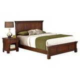 Birch Lane™ Danson Standard 2 Piece Bedroom Set Wood in Brown/Red, Size Queen | Wayfair DBHC7194 27985005