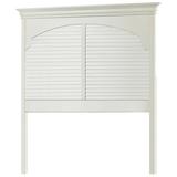 Harriet Bee Crawfordville Panel Headboard Wood in White, Size 53.0 H x 44.0 W x 3.5 D in | Wayfair HBEE7282 42435624