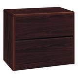 HON 10700 Series 2-Drawer Lateral Filing Cabinet Wood in Brown/Red, Size 29.5 H x 36.0 W x 20.0 D in | Wayfair HON10762NN