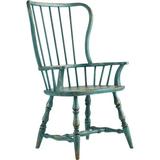 Hooker Furniture Sanctuary Windsor Back Arm Chair Wood in Blue, Size 43.25 H x 24.25 W x 25.25 D in | Wayfair 5405-75300