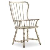 Hooker Furniture Sanctuary Windsor Back Arm Chair Wood in White, Size 43.25 H x 24.25 W x 25.25 D in | Wayfair 5403-75300