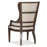 Hooker Furniture Roslyn County & American Life Roslyn County Wingback Arm Chair in Cream Wood/Upholstered/Fabric in Brown | Wayfair 1618-75500-DKW