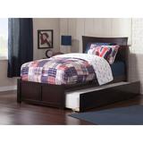 Latitude Run® Amy Twin Platform Bed w/ Trundle Wood in Brown/Red, Size 47.25 H x 42.75 W x 77.0 D in | Wayfair LATR2444 31894299