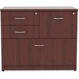 Lorell Essentials Series 4-Drawer Lateral Filing Cabinet Wood in Brown, Size 29.5 H x 35.5 W x 22.0 D in | Wayfair LLR69542
