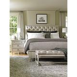 Lexington Oyster Bay Bed Wood & /Upholstered/Polyester in Brown/White, Size 66.0 H x 82.5 W x 92.5 D in | Wayfair 01-0714-135c