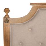 Ophelia & Co. Moneta Solid Wood Panel Headboard Upholstered/Wood & Upholstered/Linen in Brown | Wayfair LRKM1706 38255528